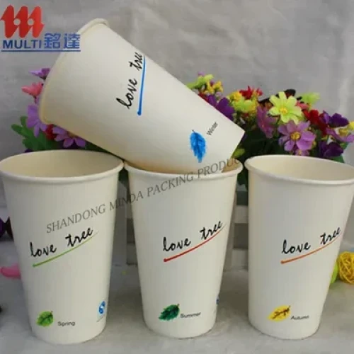 4- 22oz Disposable Paper Cup